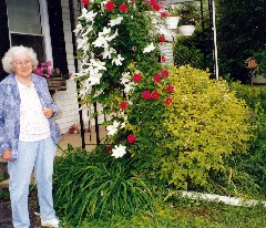 Julia (Judy) Kish Dorrough her flowers; Medway OH
